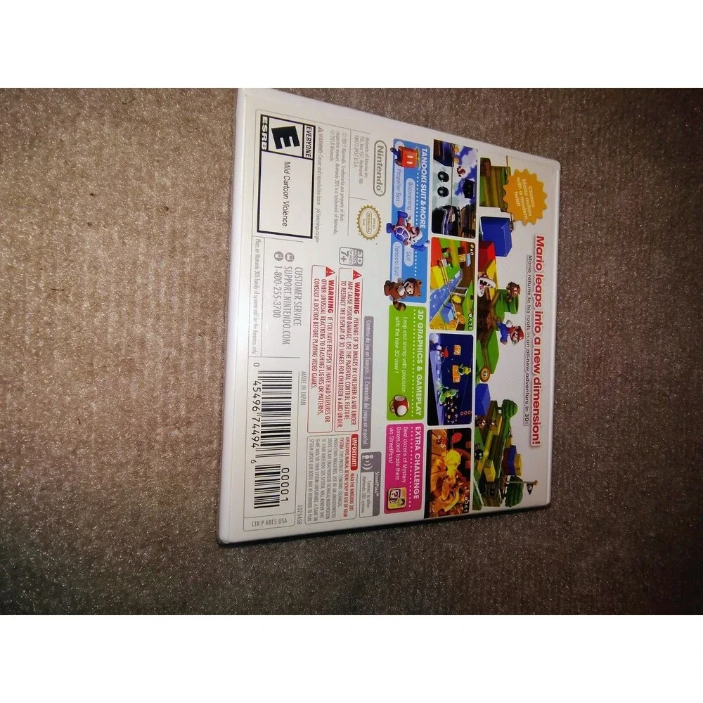 Super Mario 3DS Land Nintendo 3DS Video Game Complete In Box With Manual CIB